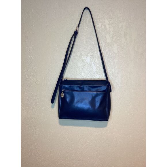 Giani Bernini Handbags - Giani Bernini Genuine Leather Black Shoulder Strap Handbag Purse